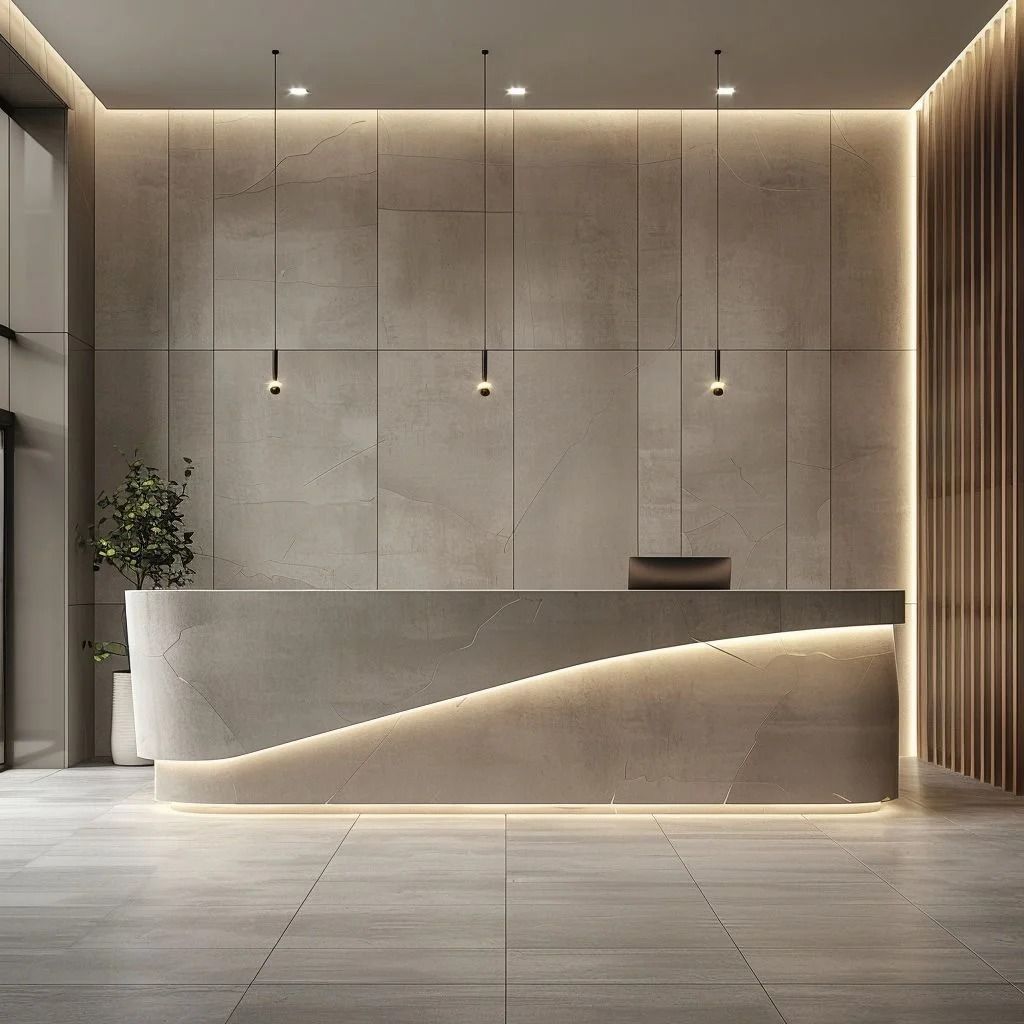 Executive Reception Suite featuring Recessed Downlights & Accent Glow #5